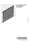 Fitting instructions Garador canopy garage door
